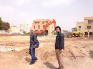  بالصور: البلدية تباشر بتشييد مبنى جديد يتبع للمدرسة الثانوية الشاملة بيافا